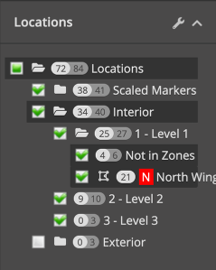 Screenshot of the locations section in SignAgent.